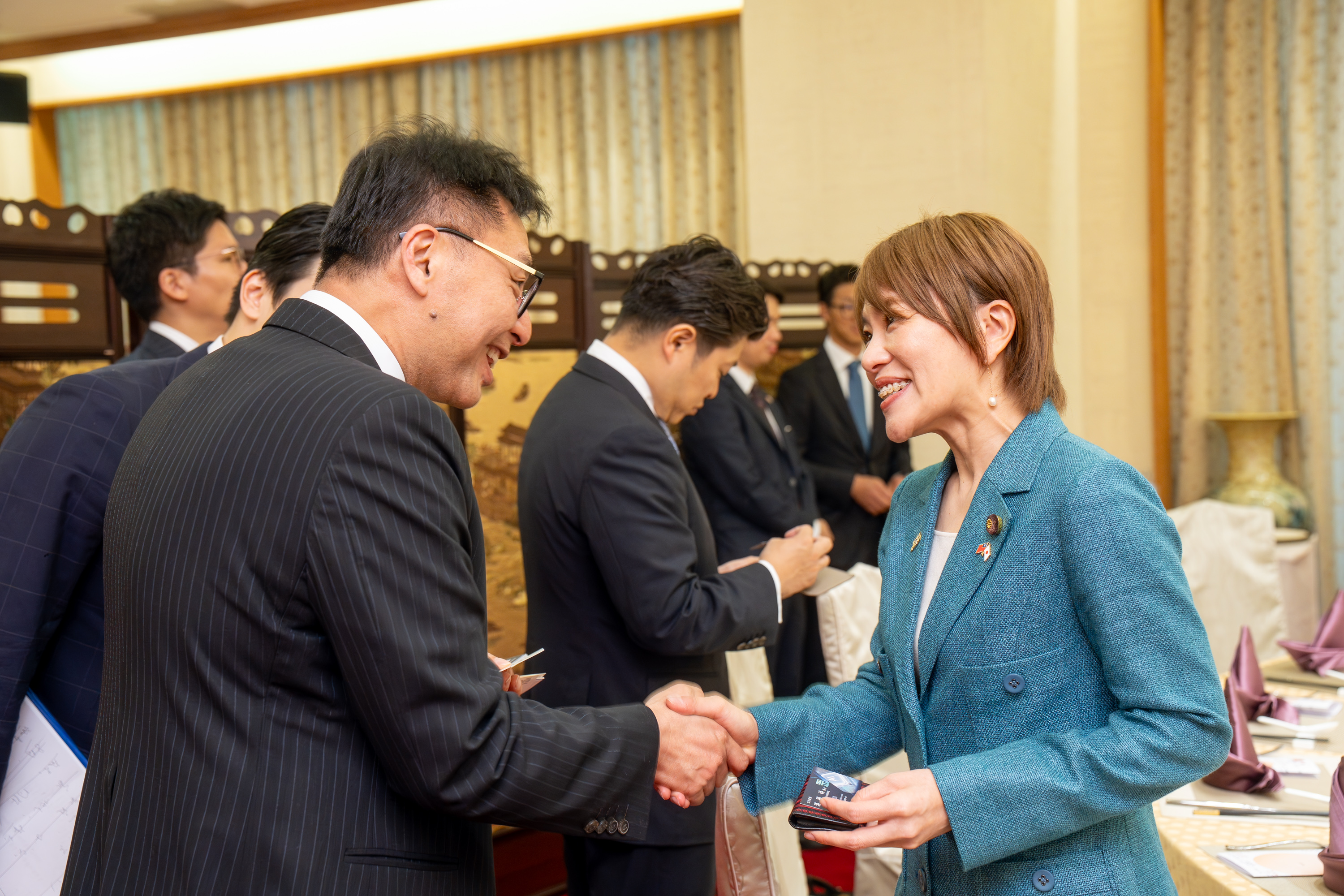 立法院接待及款宴「日本自民黨青年局」平沼正二郎局長訪團一行的圖片